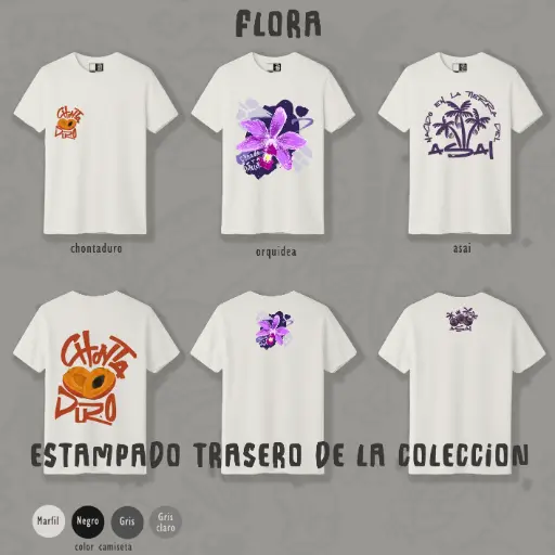 Camiseta flora