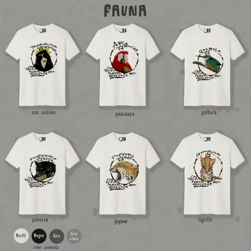 Camiseta fauna